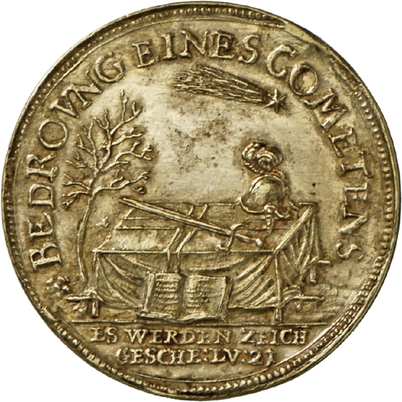 Medaille auf den großen Kometen 1618 (Landesmuseum Württemberg, Stuttgart CC BY-SA)