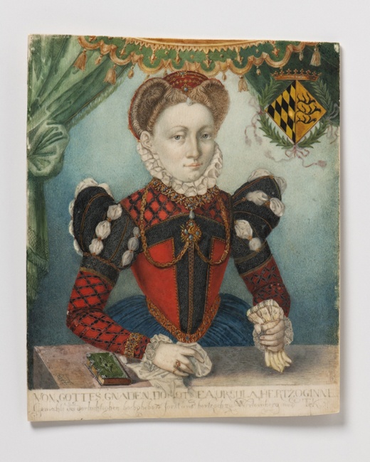 Miniaturbildnis der Herzogin Dorothea Ursula von Württemberg (Landesmuseum Württemberg, Stuttgart CC BY-SA)