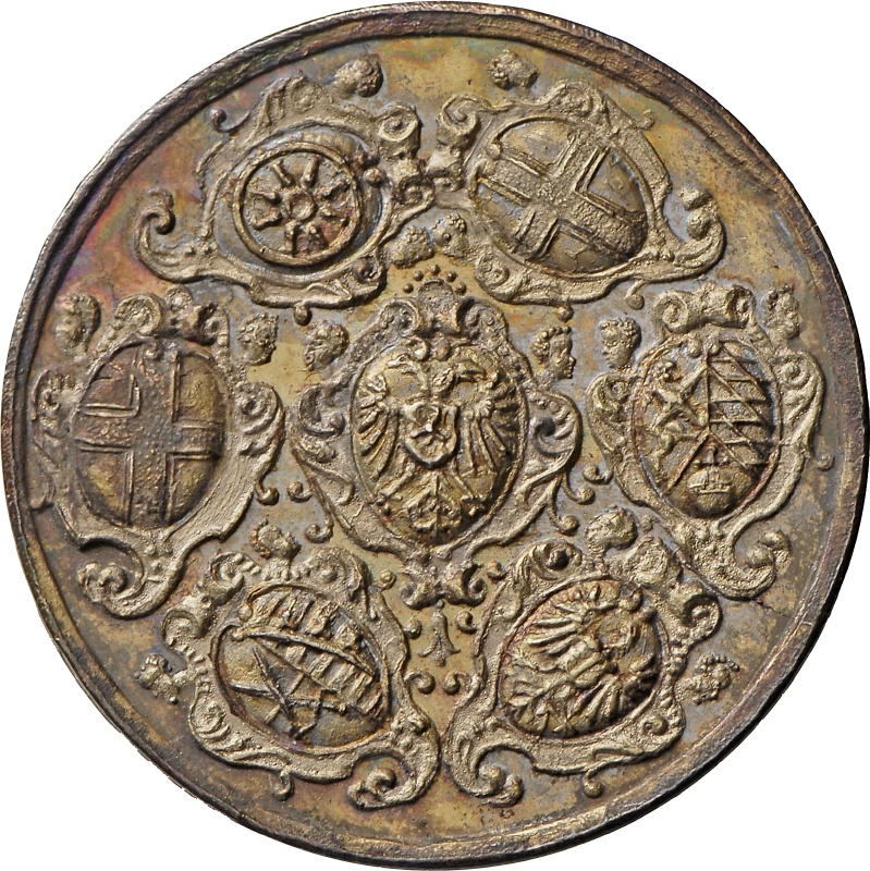 Medaille auf die Wahl Matthias` zum Kaiser des Heiligen Römischen Reiches, 1612 (Landesmuseum Württemberg, Stuttgart CC BY-SA)