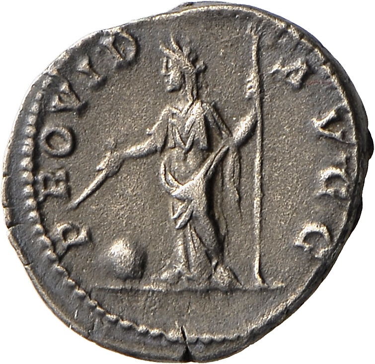 Denar des Septimius Severus mit Darstellung der Providentia (Landesmuseum Württemberg, Stuttgart CC BY-SA)