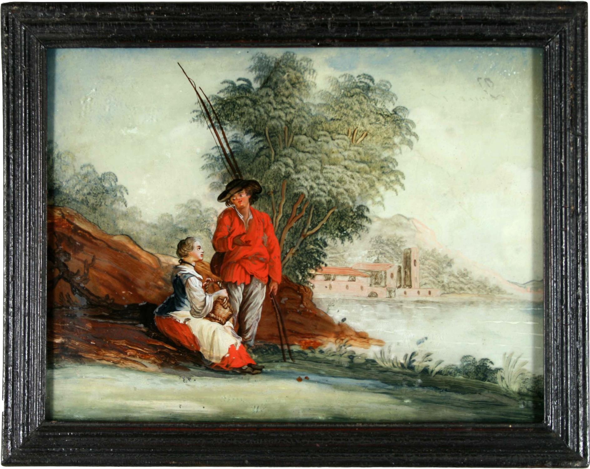 Anglerpaar am Fluss (Altertumsverein 1851 e.V. Riedlingen CC BY-NC-SA)