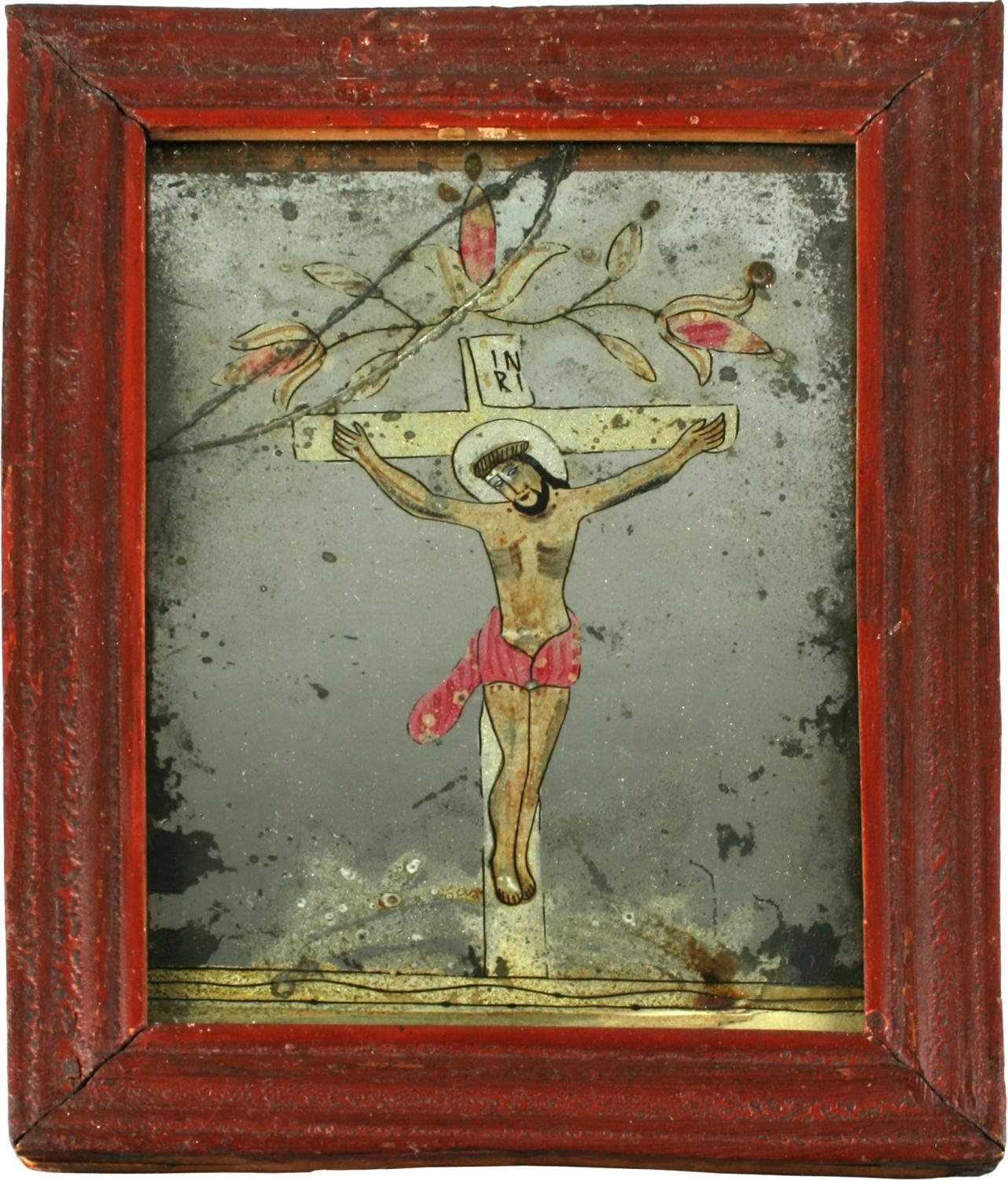 Kruzifix mit Blütenzweig (Altertumsverein 1851 e.V. Riedlingen CC BY-NC-SA)