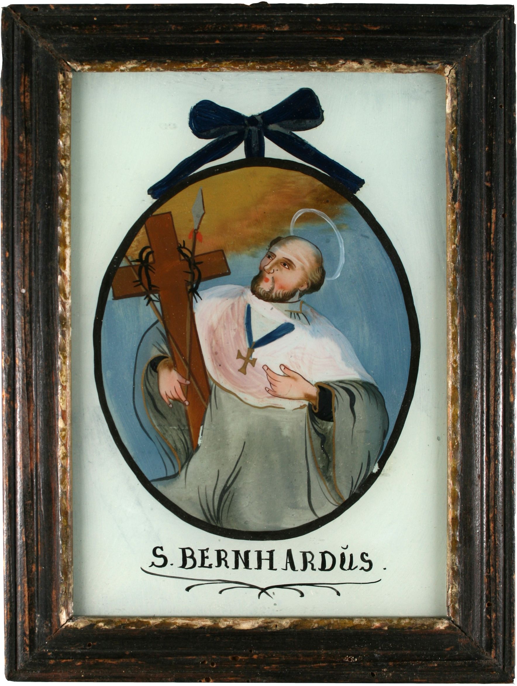 Hl. Bernhard von Clairvaux mit dem Kreuz (Altertumsverein 1851 e.V. Riedlingen CC BY-NC-SA)