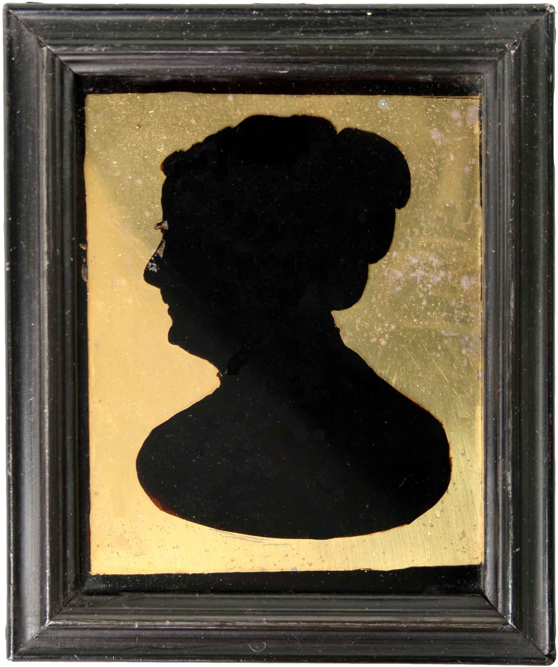 Porträtsilhouette einer Dame (Altertumsverein 1851 e.V. Riedlingen CC BY-NC-SA)