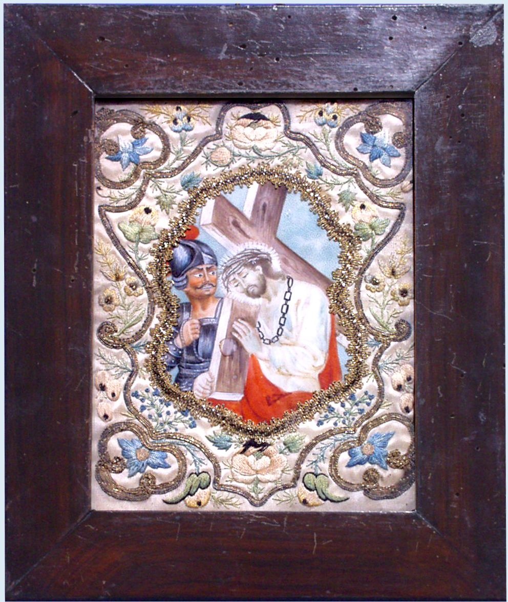 Klosterarbeit mit Kreuztragung Christi (Stadtmuseum Rottweil CC BY-NC-SA)