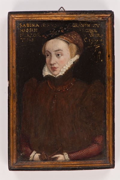 Landgräfin Sabina von Hessen-Kassel, geborene Herzogin von Württemberg (Mömpelgard 1549 – 1582 Rotenburg an der Fulda) (Landesmuseum Württemberg, Stuttgart CC BY-SA)