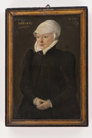 Miniaturporträt der Herzogin Sabina von Württemberg, geb. Herzogin von Bayern (Landesmuseum Württemberg, Stuttgart CC BY-SA)