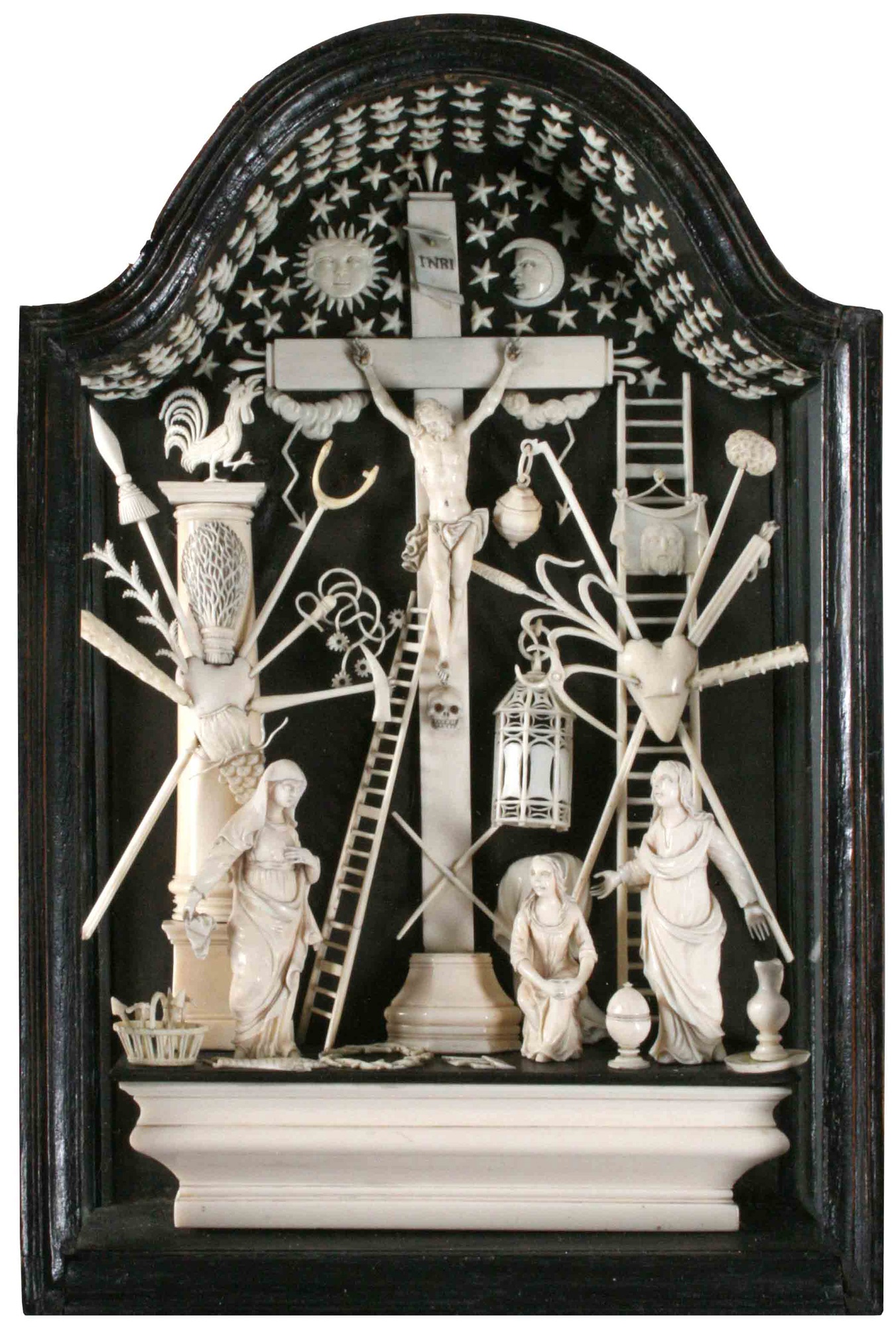 Jean-Antoine Belleteste: Arma-Christi-Kreuz (Passionsaltärchen) (Museum  CC BY-NC-SA)