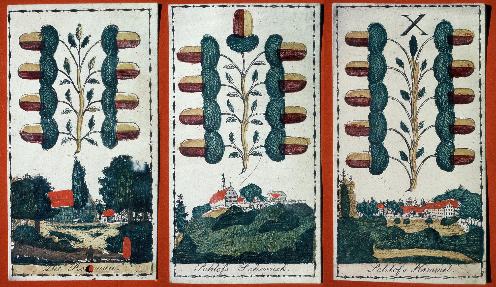 Spielkarten mit Augsburger Ansichten (Museum Ehingen CC BY-NC-SA)