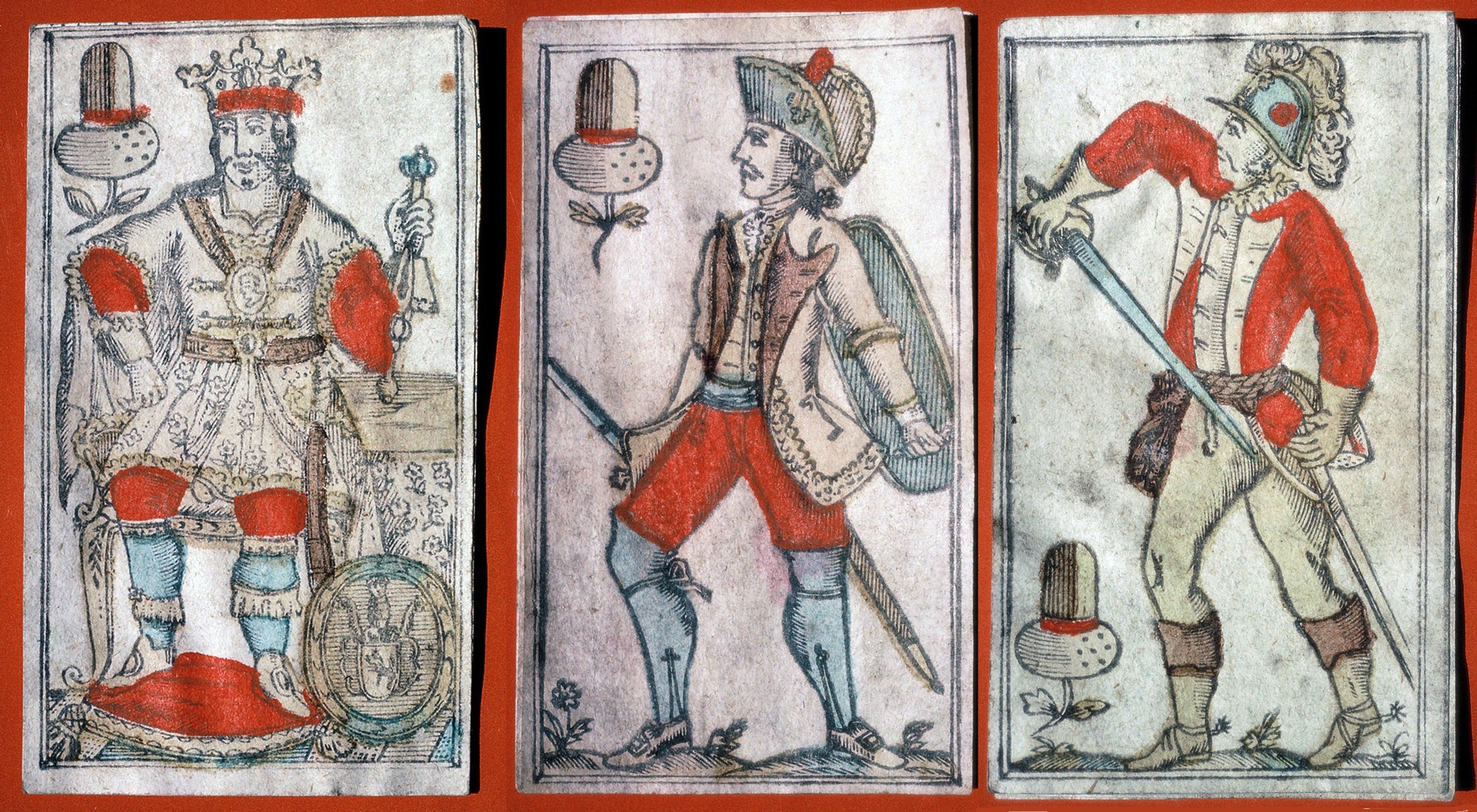 Spielkarten mit Bayerischem Soldatenbild (Museum Ehingen CC BY-NC-SA)