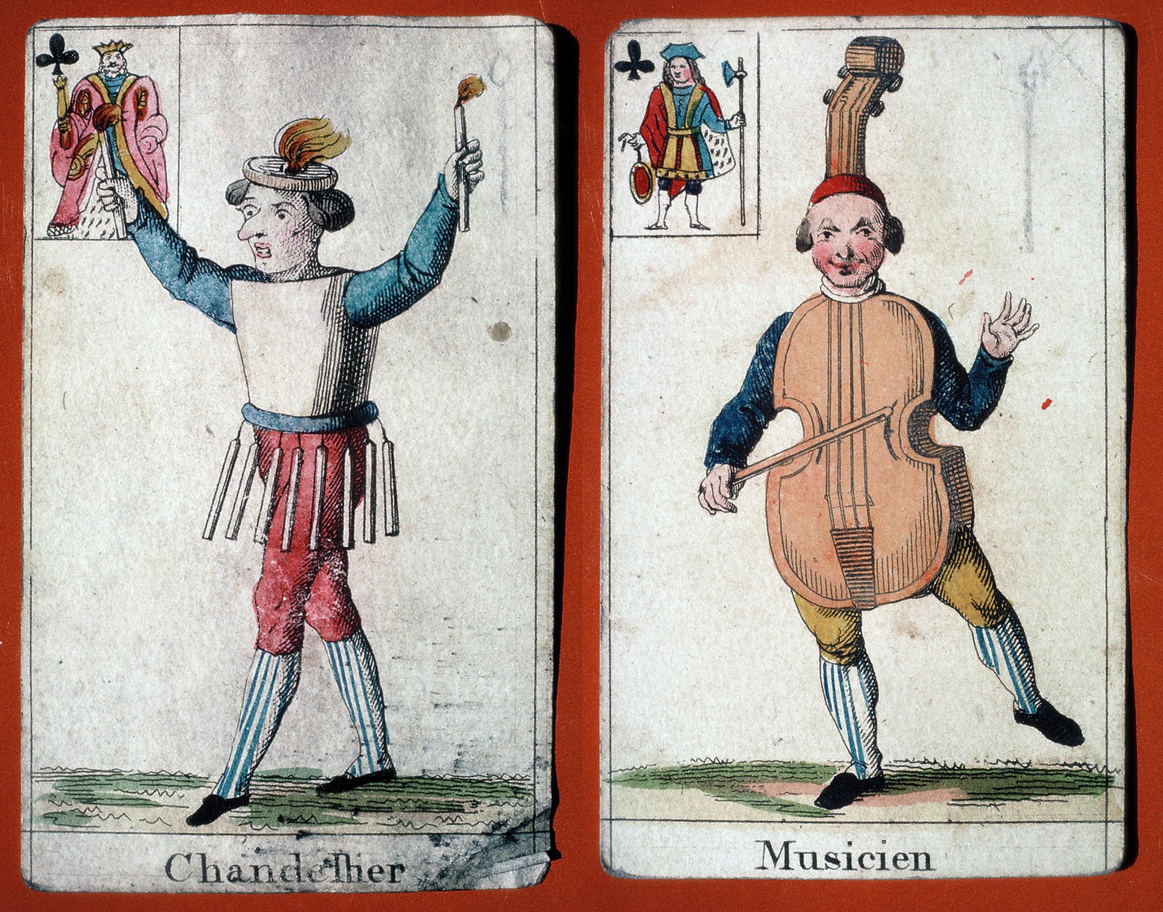 Spielkarten Piquet Comique (Museum Ehingen CC BY-NC-SA)