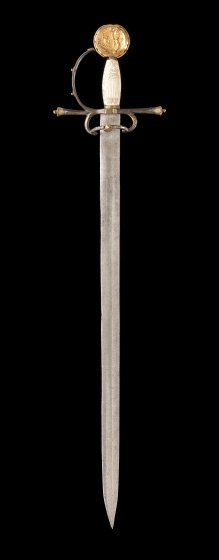 Schwert mit Medaillon am Griff, 1. Viertel 16. Jahrhundert  (Landesmuseum Württemberg, Stuttgart CC BY-SA)