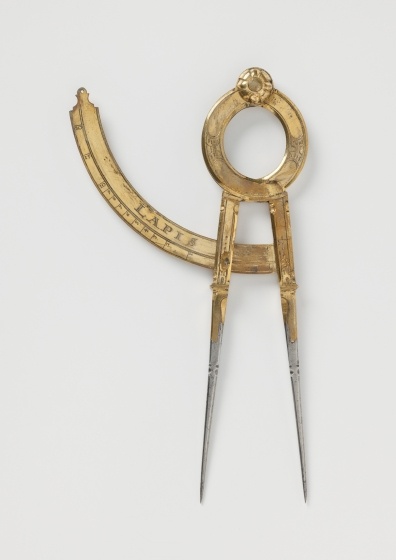 Druckzirkel für den artilleristischen Gebrauch, Frühes 17. Jahrhundert  (Landesmuseum Württemberg, Stuttgart CC BY-SA)