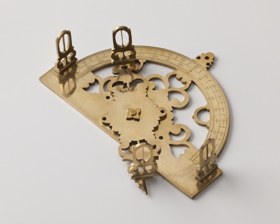 Halbkreisinstrument (Graphometer), Mitte 17. Jahrhundert (Landesmuseum Württemberg, Stuttgart CC BY-SA)