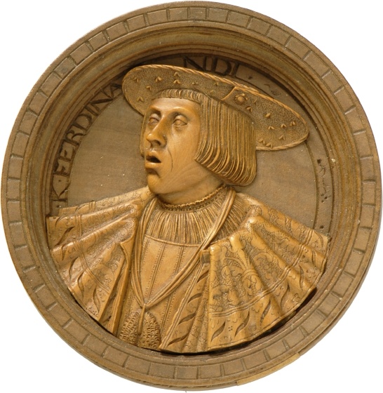 Spielstein mit dem Porträt von König Ferdinand I., um 1530 (Landesmuseum Württemberg, Stuttgart CC BY-SA)