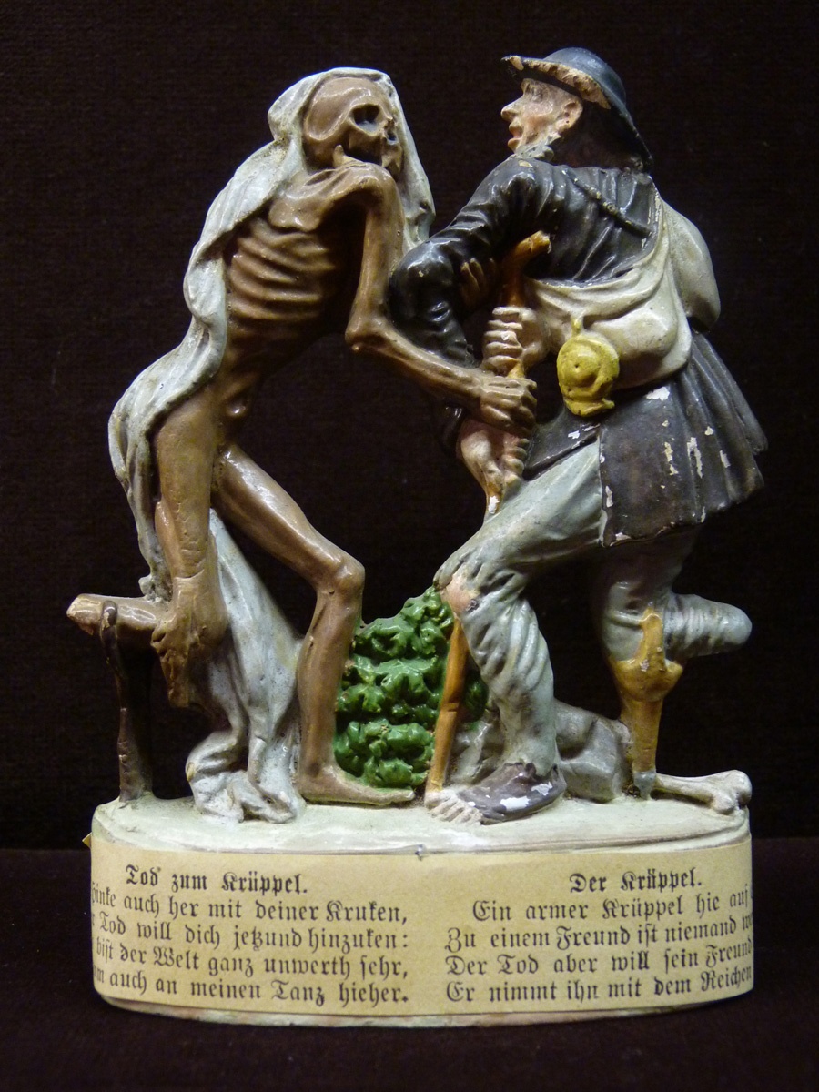 Tod mit Krüppel (Museum im Kornhaus Bad Waldsee CC BY-NC-SA)