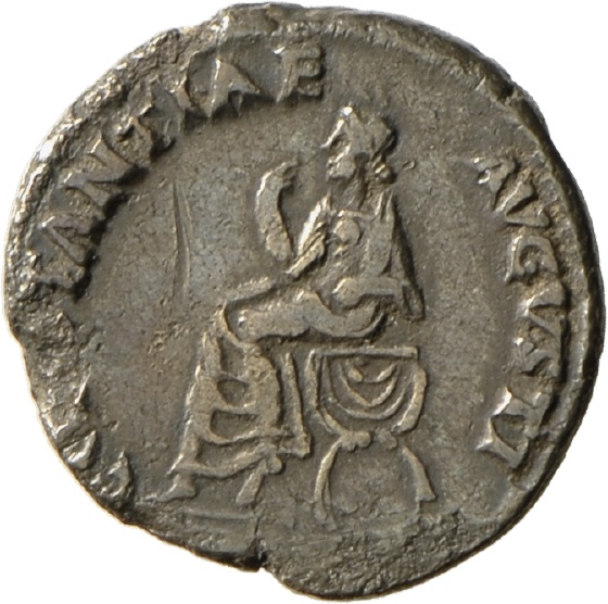Denar des Claudius mit Darstellung der Constantia (Landesmuseum Württemberg, Stuttgart CC BY-SA)