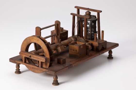 Modell einer Kombination von Mühleneinrichtungen, um 1800 (Landesmuseum Württemberg, Stuttgart CC BY-SA)
