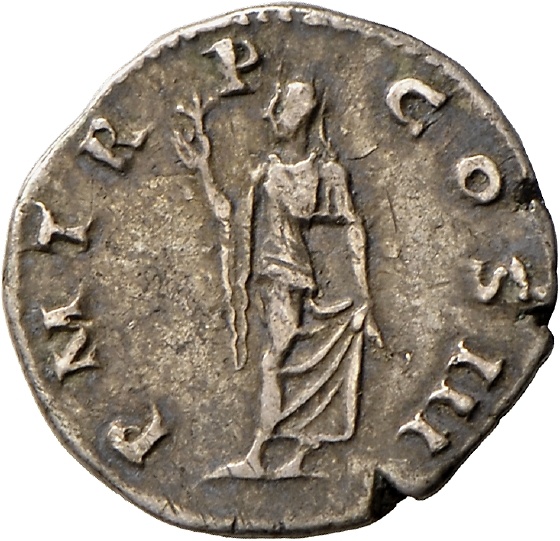 Denar des Hadrian mit Darstellung der Spes (Landesmuseum Württemberg, Stuttgart CC BY-SA)
