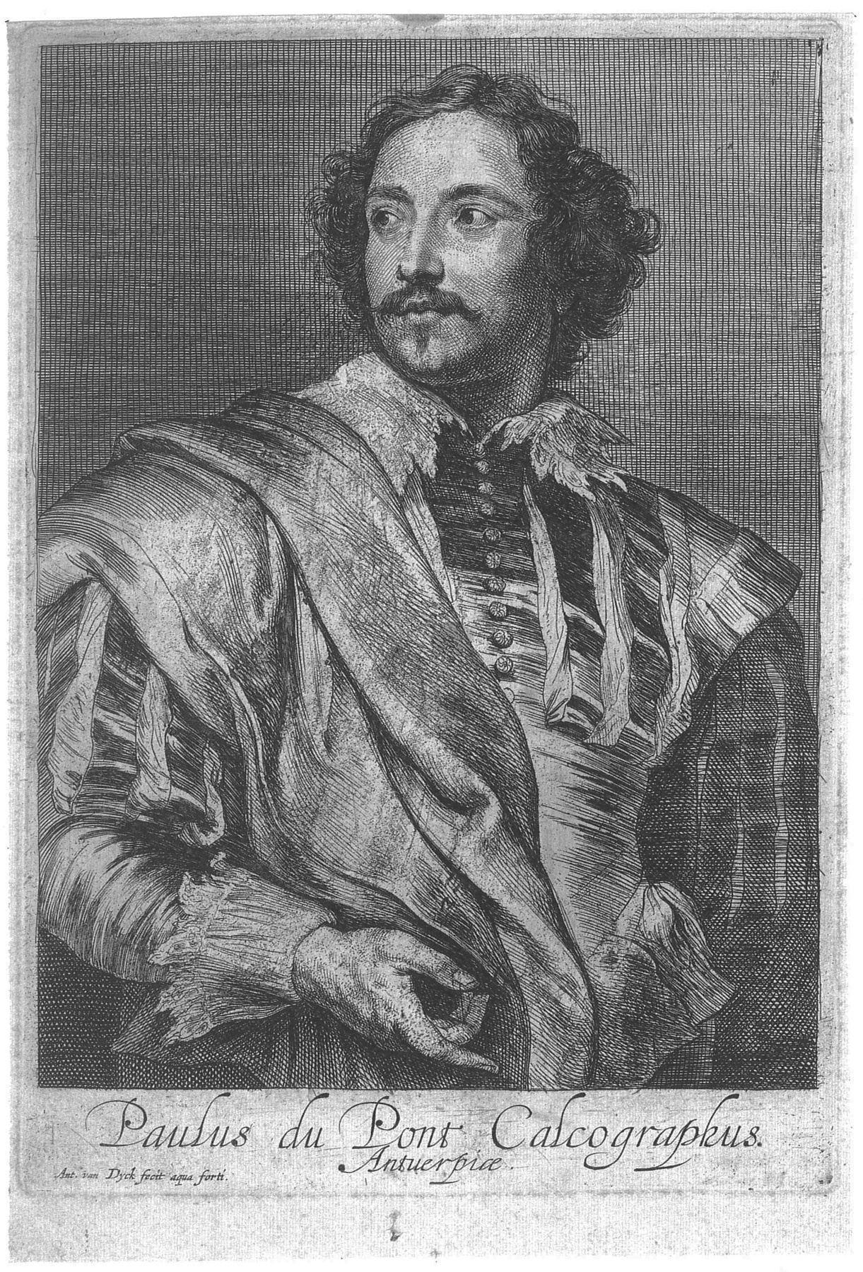 Anthonis van Dyck: Bildnis Paulus Pontius (Städtisches Graphik-Kabinett Backnang CC BY-NC-SA)
