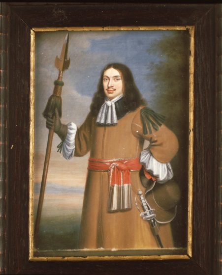 Bildnis von Georg Mevius, Offizier des gräflich Montfort’schen Kreisregiments, 1673 (Landesmuseum Württemberg, Stuttgart CC BY-SA)