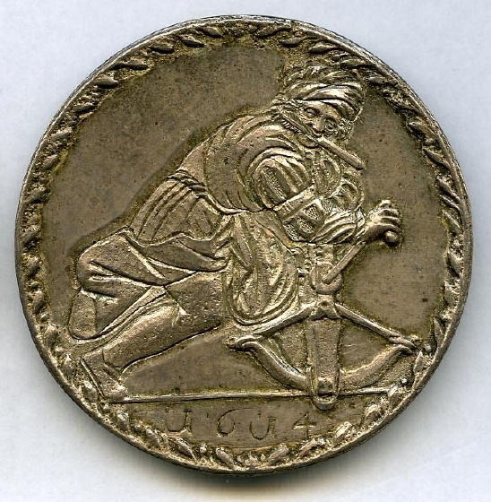 Preismedaille von Herzog Friedrich Achilles von Württemberg für ein Armbrustschießen, 1616 (Landesmuseum Württemberg, Stuttgart CC BY-SA)