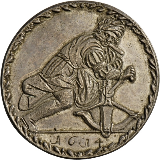 Preismedaille von Herzog Friedrich Achilles von Württemberg für ein Armbrustschießen, 1614 (Landesmuseum Württemberg, Stuttgart CC BY-SA)
