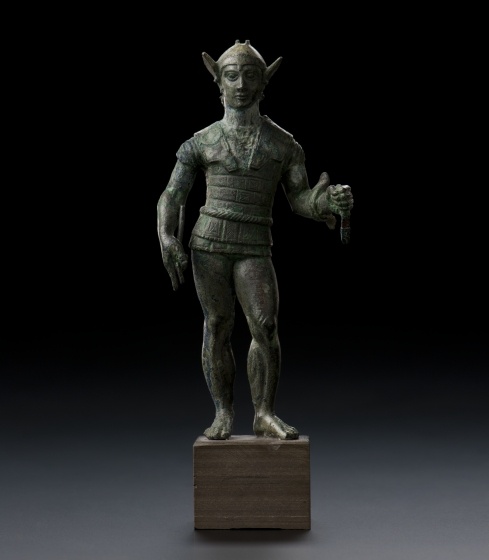 Etruskische Statuette eines Kriegers (Landesmuseum Württemberg, Stuttgart CC BY-SA)