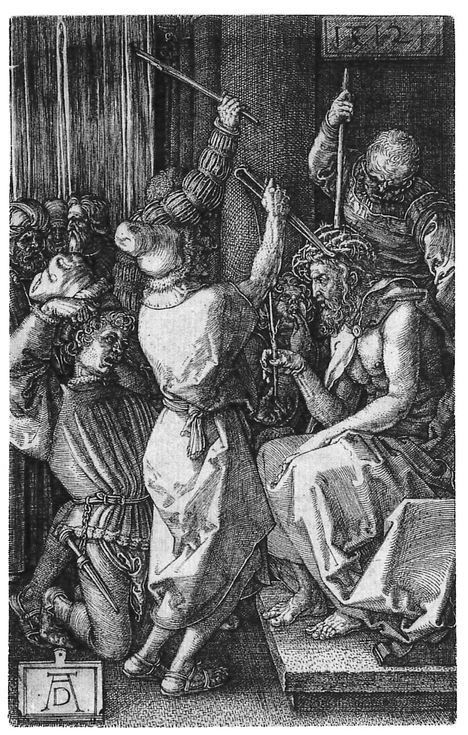 Albrecht Dürer: Kupferstich-Passion – Die Dornenkrönung (Städtisches Graphik-Kabinett Backnang CC BY-NC-SA)