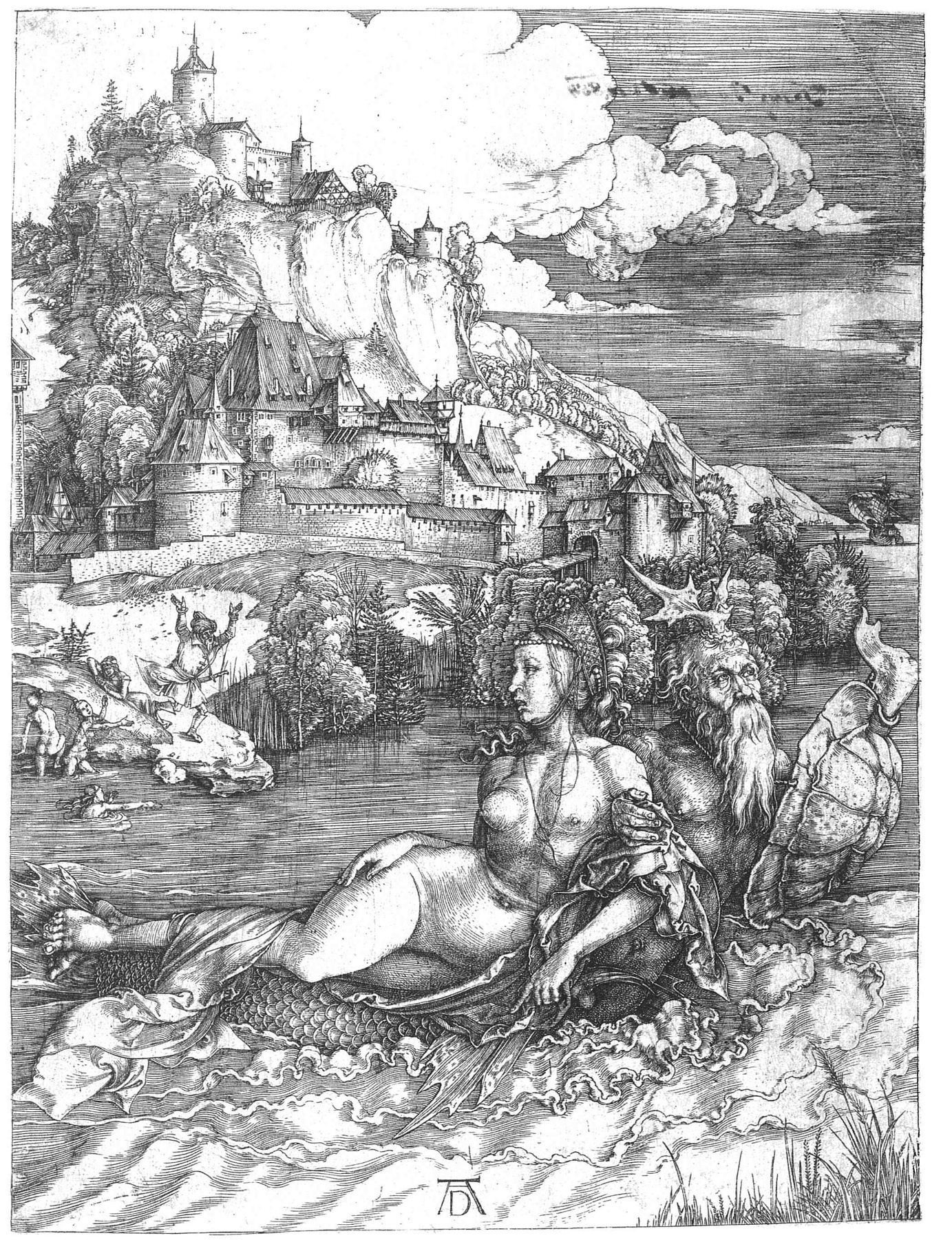 Albrecht Dürer: Das Meerwunder (Städtisches Graphik-Kabinett Backnang CC BY-NC-SA)