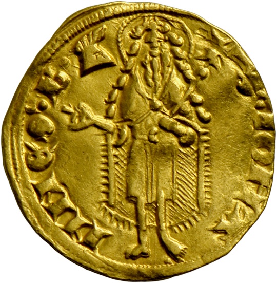 Gulden des böhmischen Königs Johanns des „Blinden“, nach 1325 (Landesmuseum Württemberg, Stuttgart CC BY-SA)