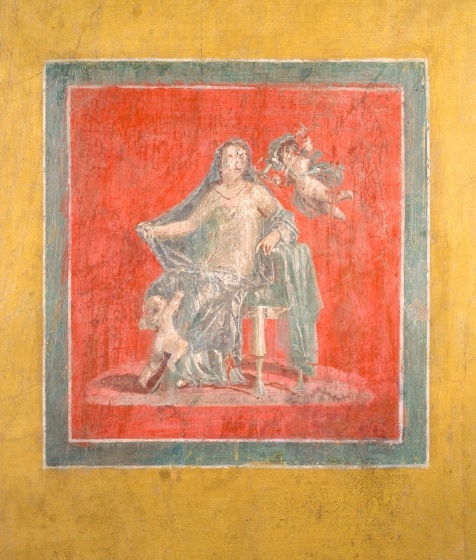 Römische Wandmalerei, vermutlich aus Boscoreale/Italien, um 50 n. Chr. (Landesmuseum Württemberg, Stuttgart CC BY-SA)