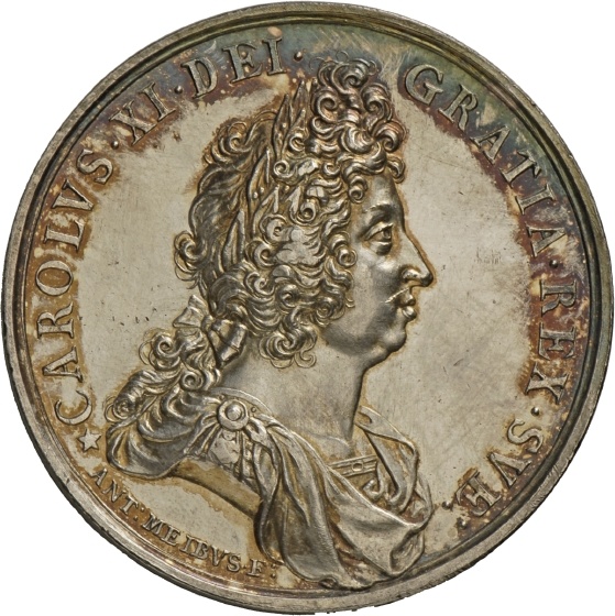 Medaille von Anton Meybusch auf das Ende der Flottenaufrüstung, 1689 (Landesmuseum Württemberg, Stuttgart CC BY-SA)