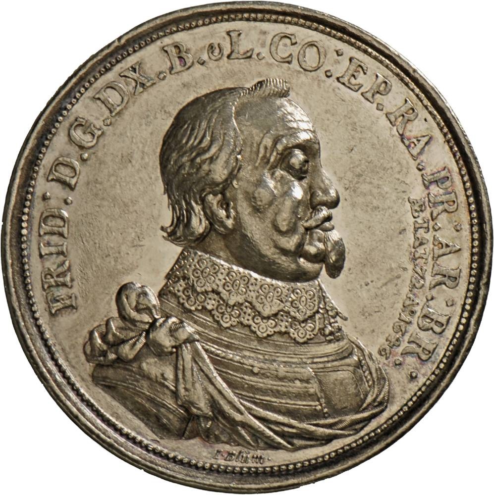 Medaille von Johann Blum auf Herzog Friedrich von Celle und die Verhandlungen zum Westfälischen Frieden, 1646 (Landesmuseum Württemberg, Stuttgart CC BY-SA)