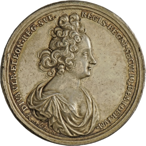 Medaille von Arvid Karlsteen auf den Tod der Königin Ulrike Eleonore von Schweden, 1693 (Landesmuseum Württemberg, Stuttgart CC BY-SA)