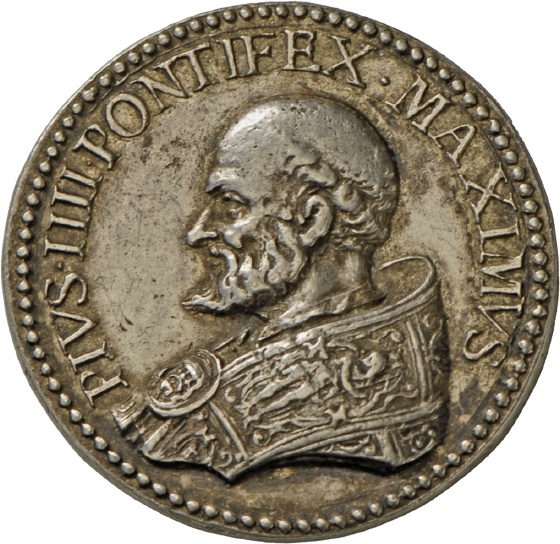 Medaille auf Papst Pius IV., 1559-65 (Landesmuseum Württemberg, Stuttgart CC BY-SA)
