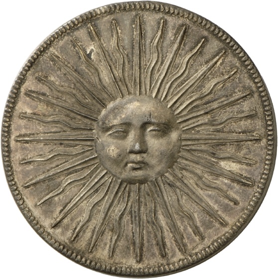 Medaille mit Darstellung der Sonne und der Sonnenverehrung (Landesmuseum Württemberg, Stuttgart CC BY-SA)