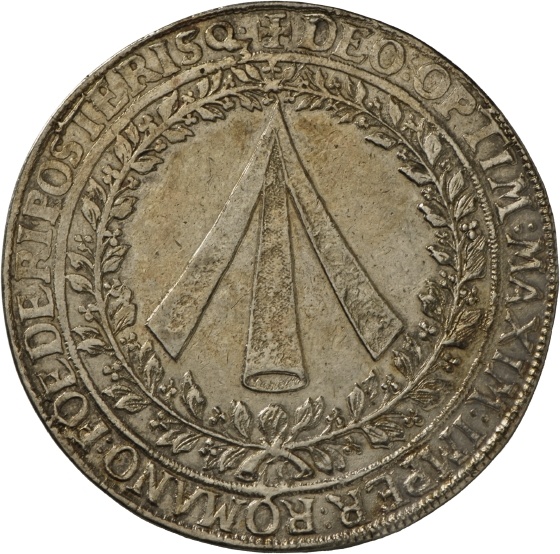 Medaille auf die Befreiung der Stadt Stralsund, 1628 (Landesmuseum Württemberg, Stuttgart CC BY-SA)