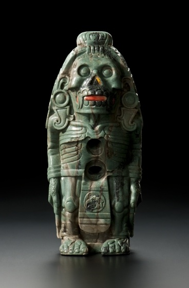 Götterfigur mit kalendarischen Zeichen, aztekisch, 1500–1520 (Landesmuseum Württemberg, Stuttgart CC BY-SA)