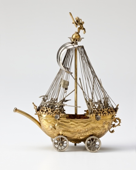 Trinkgeschirr in Form eines Segelschiffes, 1630/32 (Landesmuseum Württemberg, Stuttgart CC BY-SA)