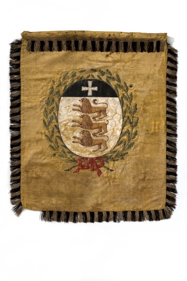 Standarte eines Regiments des Schwäbischen Reichskreises, spätes 17./frühes 18. Jahrhundert (Landesmuseum Württemberg, Stuttgart CC BY-SA)