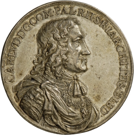 Medaille des pfälzischen Kurfürsten Karl Ludwig auf den Schutz seines Landes, 1670 (Landesmuseum Württemberg, Stuttgart CC BY-SA)