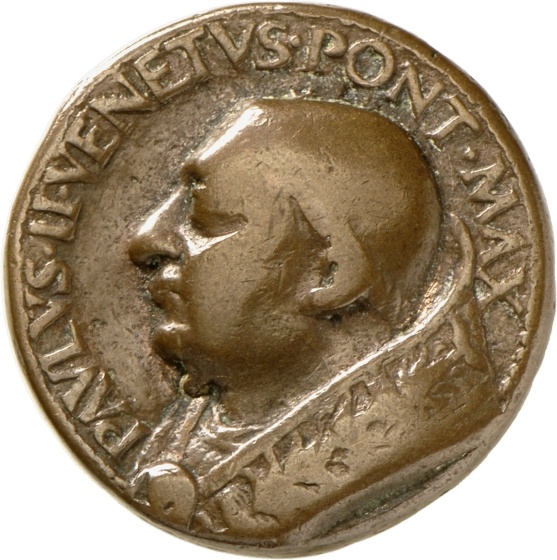 Medaille auf Papst Paul II., 1465 (Landesmuseum Württemberg, Stuttgart CC BY-SA)