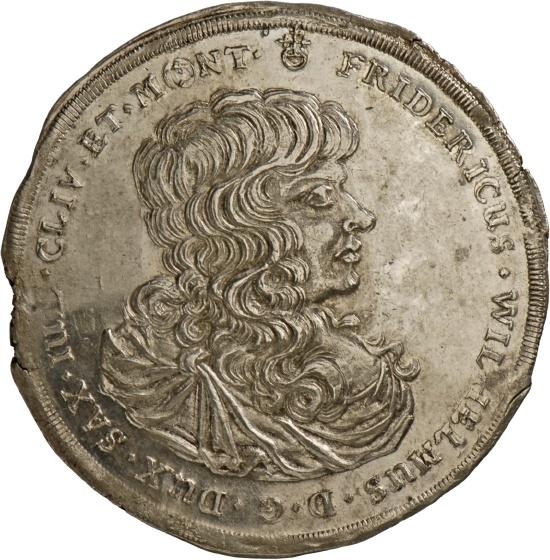 Sterbetaler auf den Tod Herzog Friedrich Wilhelms III. von Sachsen-Altenburg, 1672 (Landesmuseum Württemberg, Stuttgart CC BY-SA)