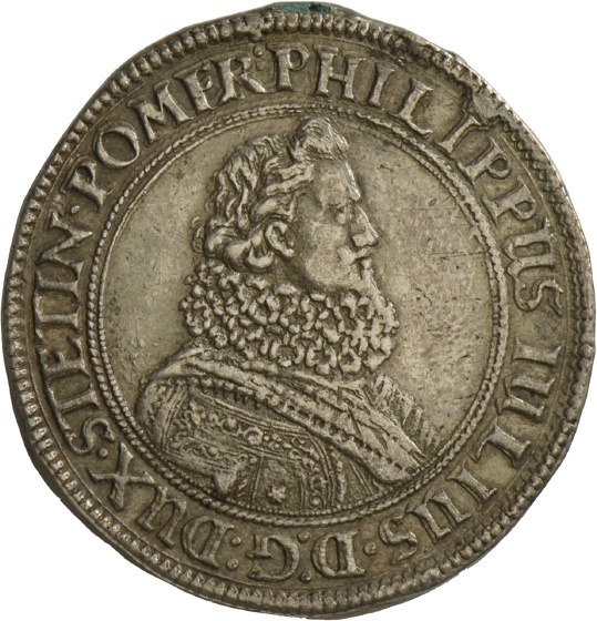 Doppeltaler von Herzog Philipp Julius von Pommern-Wolgast, 1621 (Landesmuseum Württemberg, Stuttgart CC BY-SA)