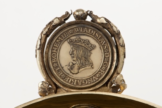 Medaille Vladislavs II. von Böhmen und Ungarn, auf die Krönung seines Sohns Ludwigs II.,1508 (Landesmuseum Württemberg, Stuttgart CC BY-SA)