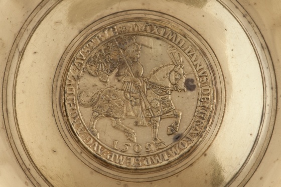 Doppelter Schauguldiner auf die Annahme des Kaisertitels durch Maximilian I., 1509 (Landesmuseum Württemberg, Stuttgart CC BY-SA)