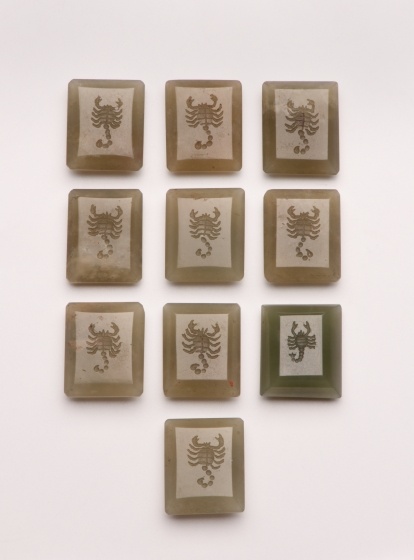 zehn Intaglios mit Skorpionen, 16./17. Jh. (Landesmuseum Württemberg, Stuttgart CC BY-SA)