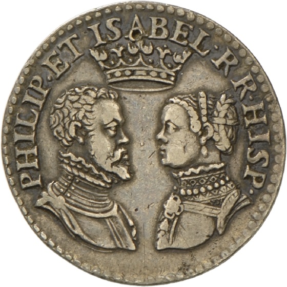 Medaille auf die Ehe König Philipps II. von Spanien und Elisabeth von Valois, 1560 (Landesmuseum Württemberg, Stuttgart CC BY-SA)