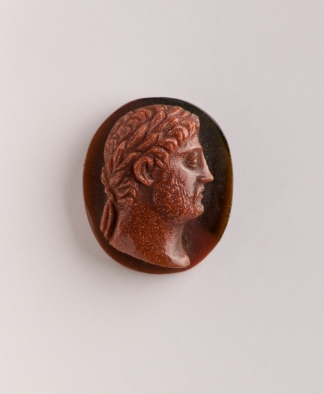 Kameo mit römischem Kaiser (Hadrian?), 17. Jh. (Landesmuseum Württemberg, Stuttgart CC BY-SA)